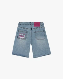 Nude Project Flowers Denim Shorts Hot