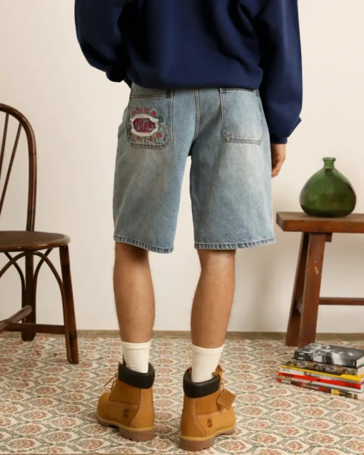 Nude Project Flowers Denim Shorts Hot