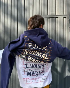 Nude Project Fuck Normal Hoodie Grey Melange Best