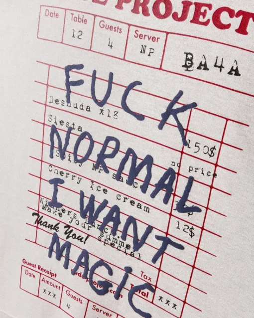 Nude Project Fuck Normal Hoodie Grey Melange Best