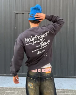 Nude Project Global Soon Sweatshirt Ash Online