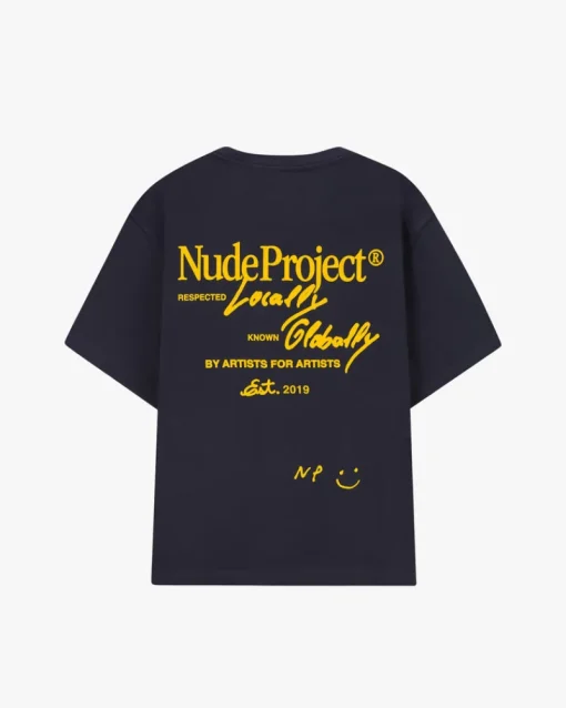 Nude Project Global Soon Tee Navy Hot