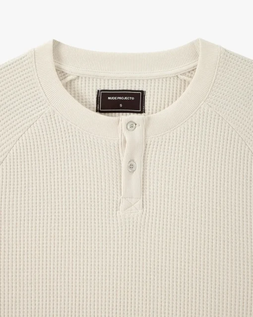 Nude Project Global Soon Waffle Polo Off-White Best