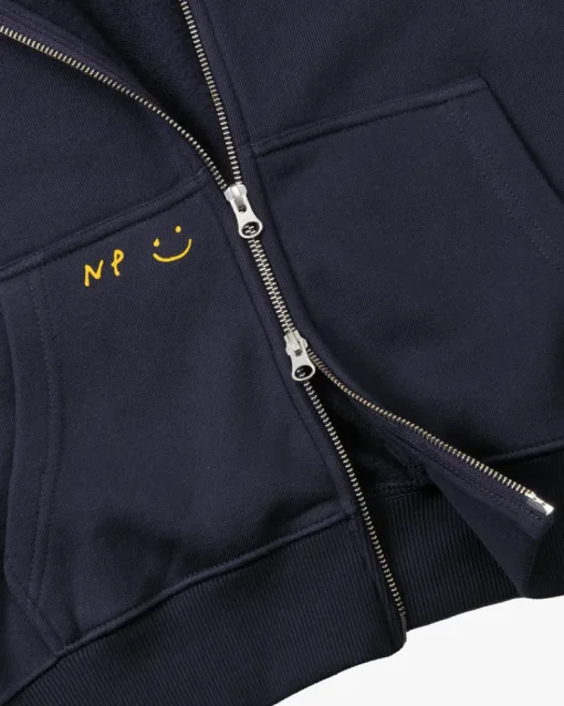 Nude Project Global Soon Zip-Up Hoodie Navy Discount