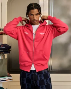 Nude Project Global Soon Zip-Up Hoodie Raspberry Clearance