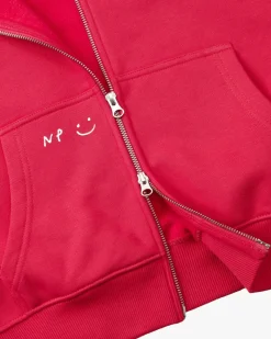 Nude Project Global Soon Zip-Up Hoodie Raspberry Clearance