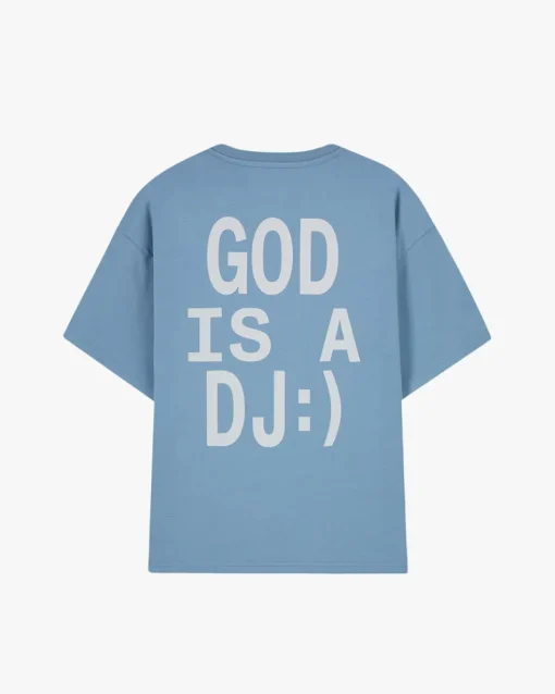 Nude Project God is a DJ Tee Baby Blue Best