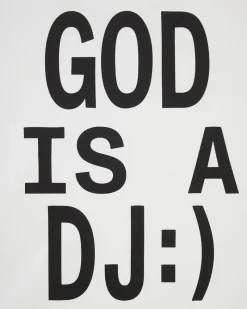 Nude Project God is a DJ Tee White Outlet