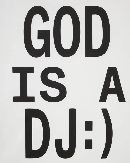 Nude Project God is a DJ Tee White Outlet