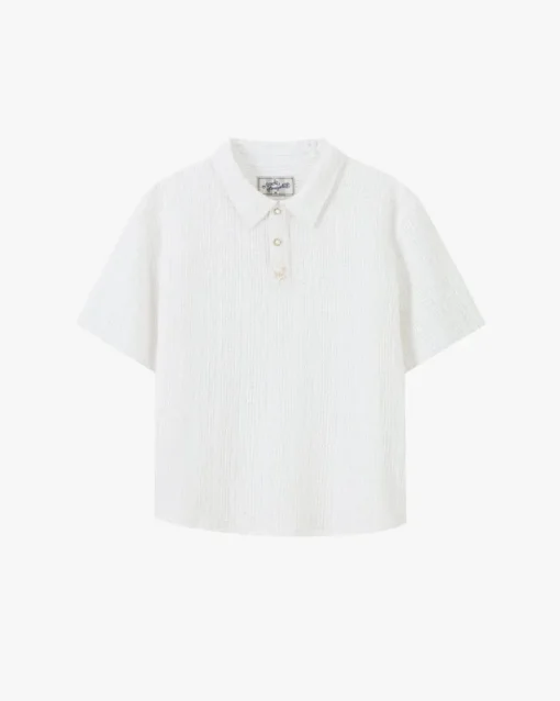 Nude Project Half Polo White Sale
