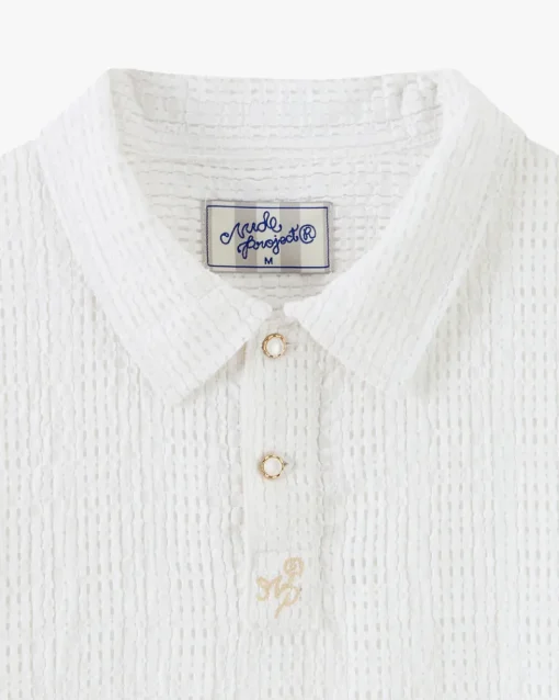 Nude Project Half Polo White Sale