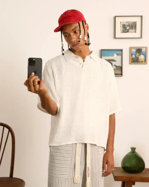 Nude Project Half Polo White Sale