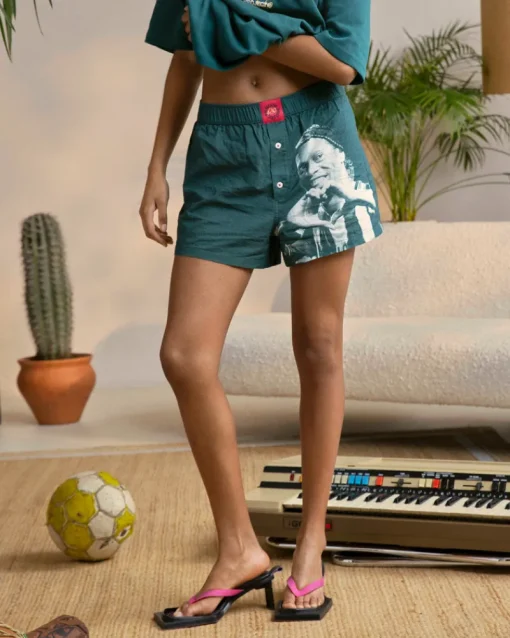 Nude Project Heart Boxer Green New