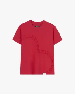 Nude Project Heart Slim Tee Red Clearance