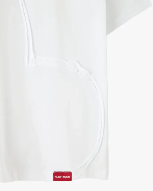 Nude Project Heart Slim Tee White Outlet