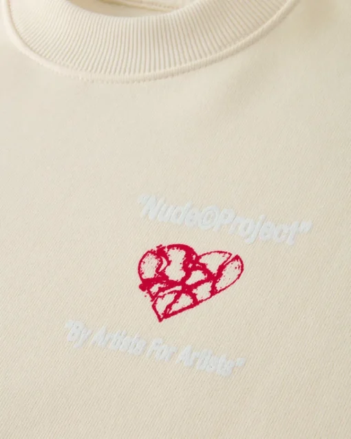 Nude Project Heartbroken Sweatshirt Marshmallow Hot