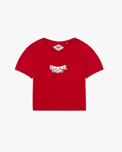 Nude Project Hearts Tee Red Discount