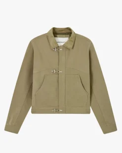 Nude Project Heavy Canvas Trucker Jacket Khaki Best