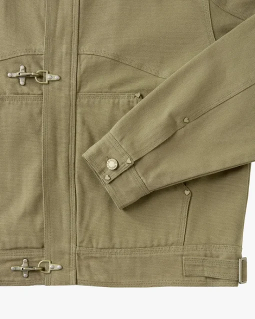 Nude Project Heavy Canvas Trucker Jacket Khaki Best