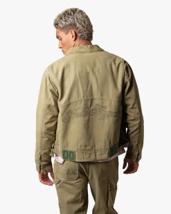 Nude Project Heavy Canvas Trucker Jacket Khaki Best