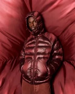Nude Project Iconic Puffer Jacket Burgundy Best
