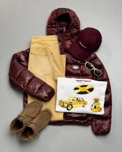 Nude Project Iconic Puffer Jacket Burgundy Best