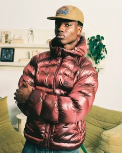 Nude Project Iconic Puffer Jacket Burgundy Best