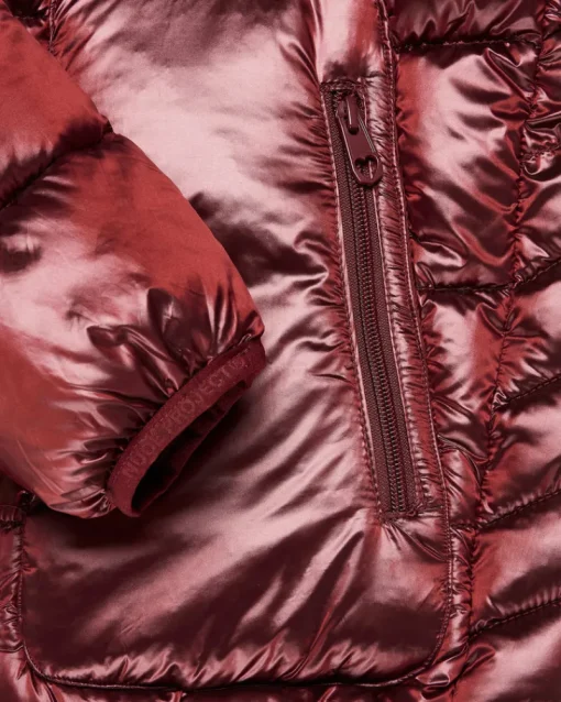 Nude Project Iconic Puffer Jacket Burgundy Best