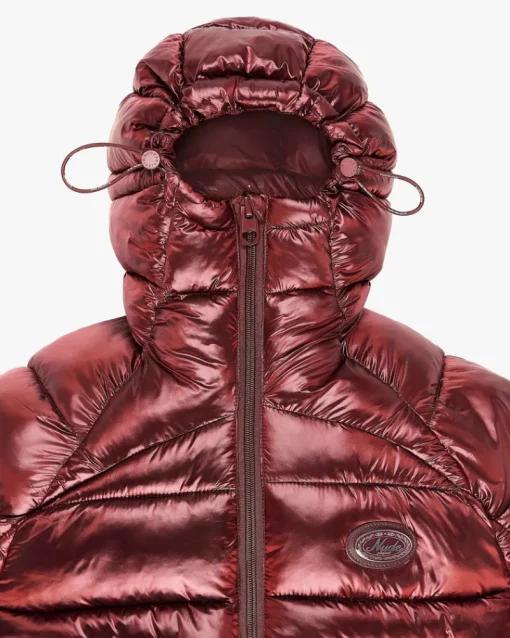 Nude Project Iconic Puffer Jacket Burgundy Best