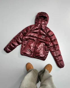 Nude Project Iconic Puffer Jacket Burgundy Best