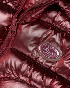 Nude Project Iconic Puffer Jacket Burgundy Best