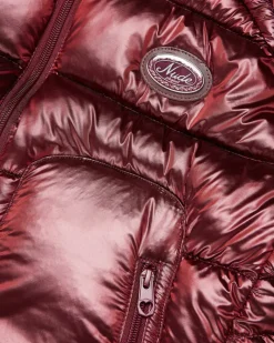 Nude Project Iconic Puffer Jacket Burgundy Best