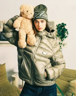 Nude Project Iconic Puffer Jacket Olive Green Sale