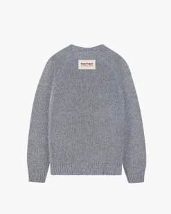 Nude Project Jonion Knit Sweater Blue Melange Clearance