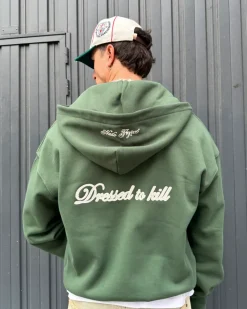 Nude Project Kill Bill Zip-Up Hoodie Green Hot