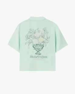 Nude Project Kimchi Resort Shirt Aqua Green Hot