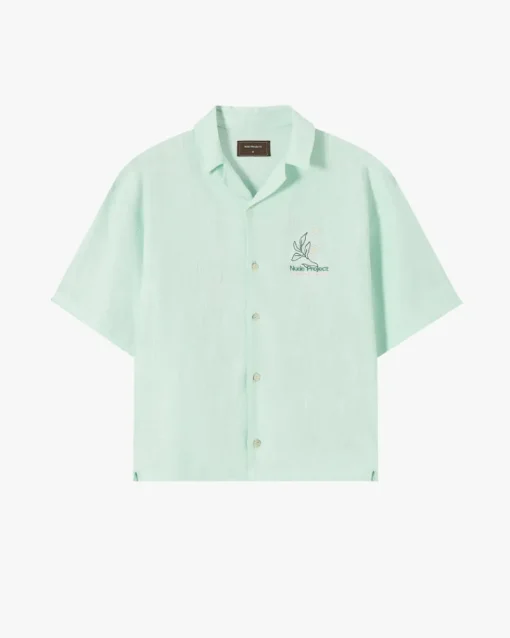 Nude Project Kimchi Resort Shirt Aqua Green Hot