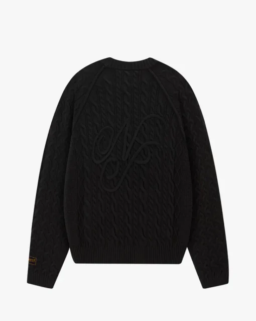 Nude Project La Nonna Cable Knit Sweater Black Outlet