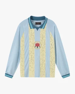 Nude Project Lace Football Polo Baby Blue Best