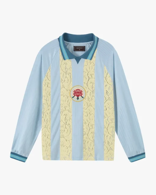 Nude Project Lace Football Polo Baby Blue Best