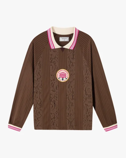 Nude Project Lace Football Polo Brown Online