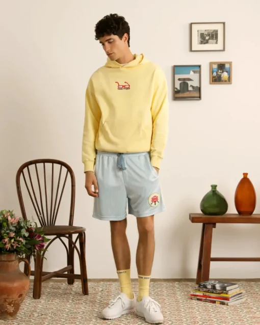 Nude Project Lace Football Short Baby Blue Outlet