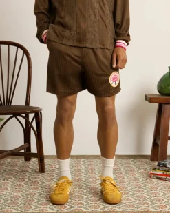Nude Project Lace Football Short Brown Hot