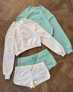 Nude Project Lacy Cropped Sweatshirt Green Online