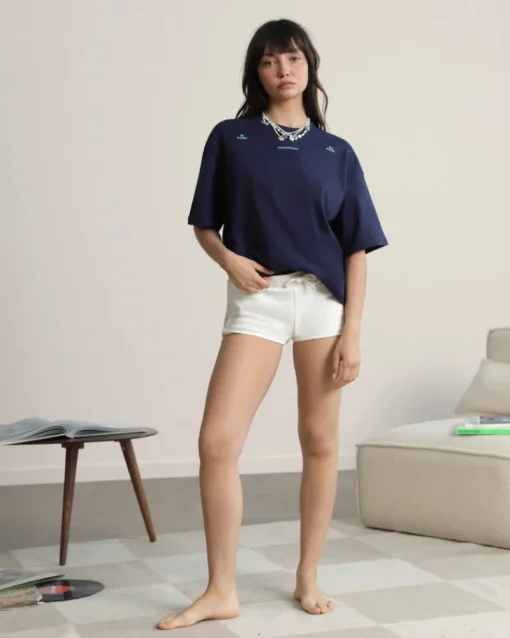 Nude Project Lacy Short Off-White New