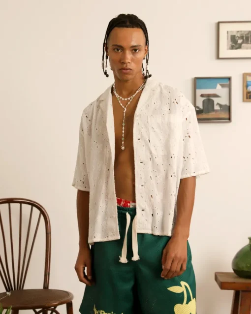 Nude Project Leaf Shirt White Sale