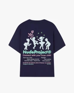 Nude Project Lil'Rebel Tee Navy Fashion
