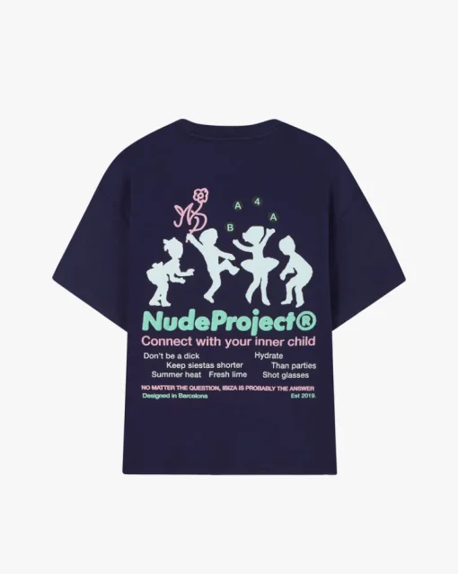 Nude Project Lil'Rebel Tee Navy Fashion
