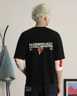 Nude Project Locally Hated Cherry Tee Black Online