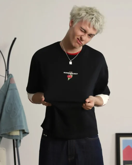 Nude Project Locally Hated Cherry Tee Black Online
